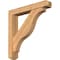 Ekena Millwork Funston Craftsman Smooth Bracket w/ Offset Brace, Western Red Cedar, 5 1/2"W x 32"D x 32"H BKT0604X32X32FST04SWR - alternate 1